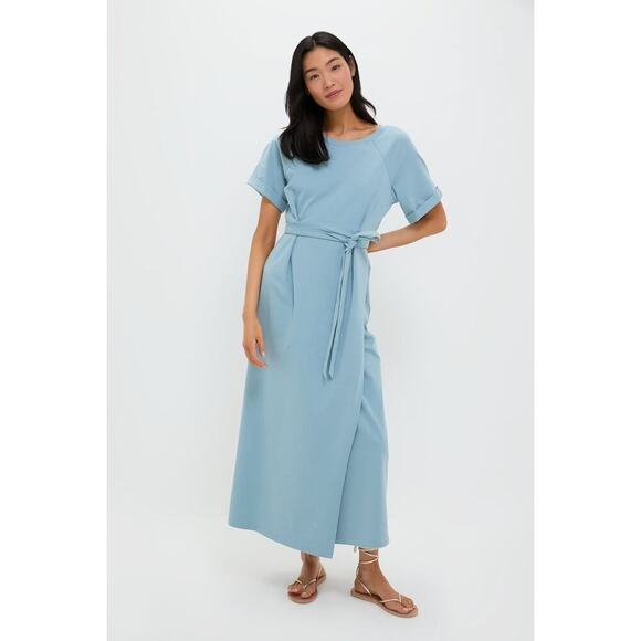 Tuckernuck Dresses & Skirts - TUCKERNUCK Slate Blue Clarissa Maxi Dress Size M NWT Retail $168 Tuckernuck